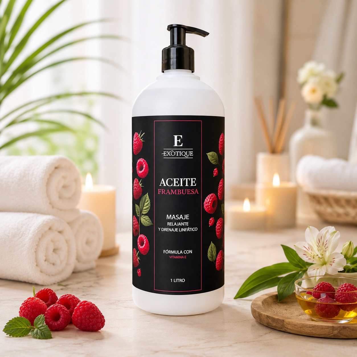 Aceite de Masaje Exotique Frambuesa 1 Litro