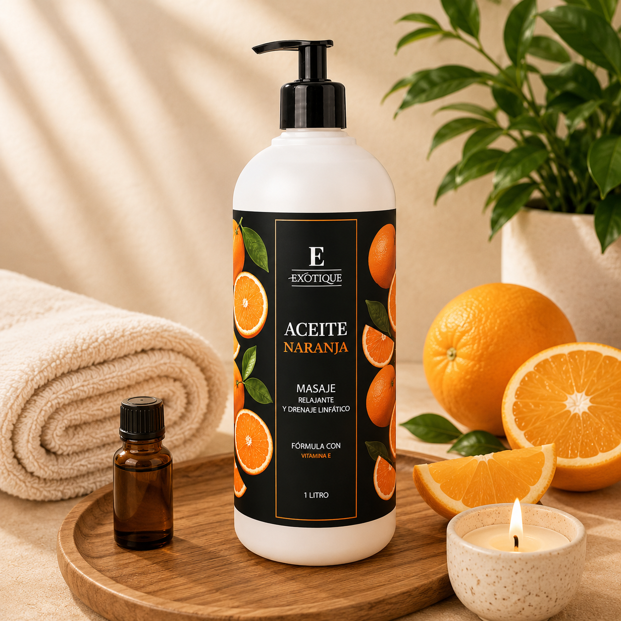 Aceite de Masaje Exotique Naranja 1 Litro
