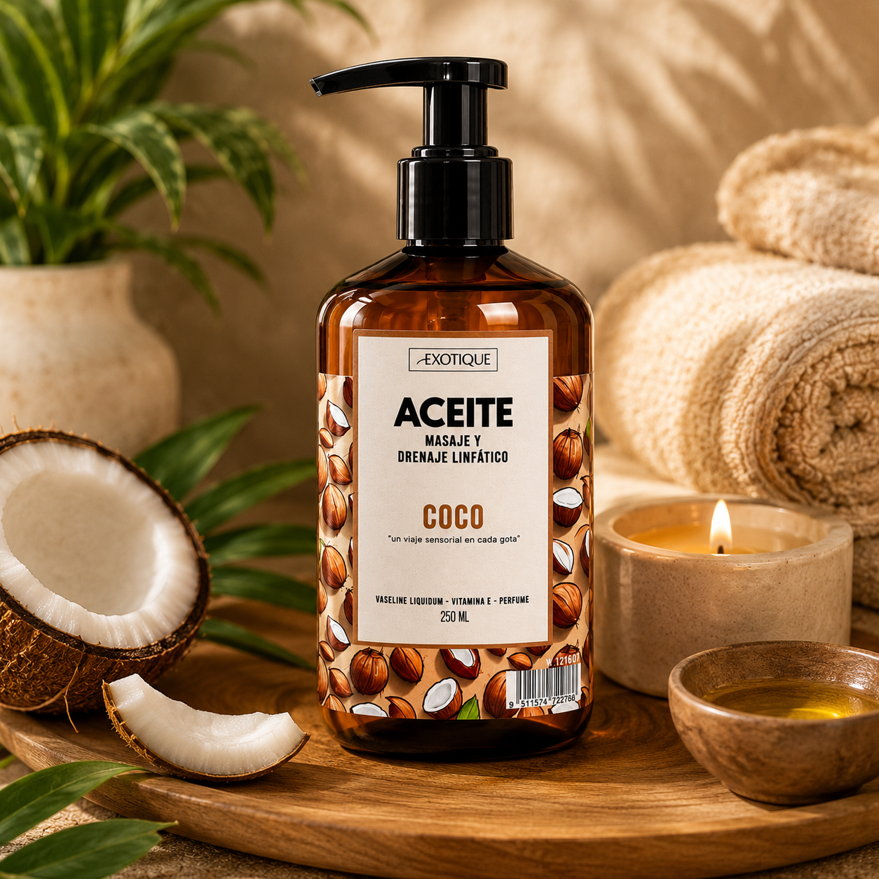 Aceite de Masaje Exotique Coco 250 ml